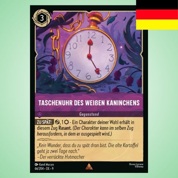 Taschenuhr des weißen Kaninchens
