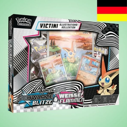 Pokemon: Schwarze Blitze und Weiße Flammen - Victini Illustrations-Kollektion