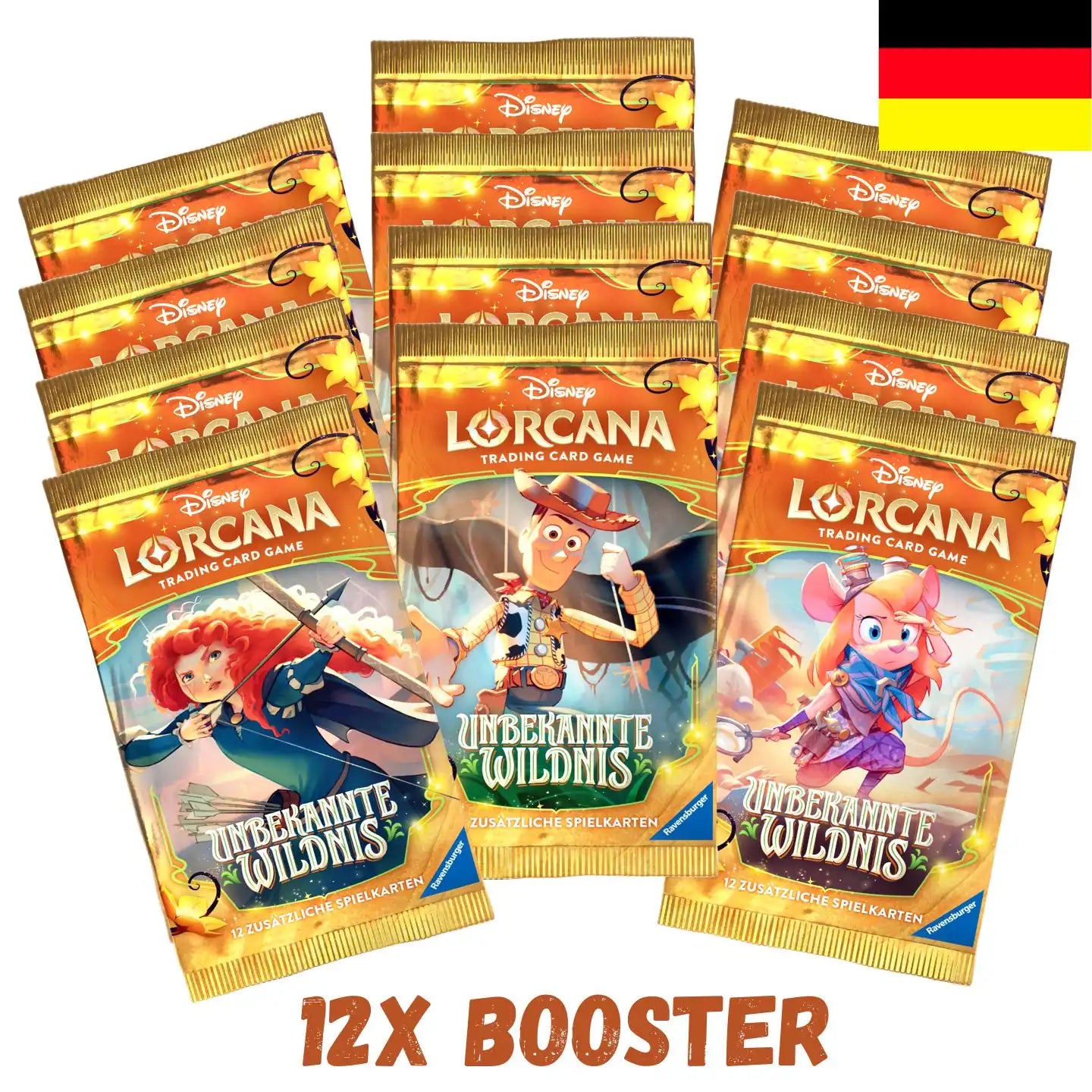 Unbekannte Wildnis - Halbes Display - 12x Booster Pack Bundle