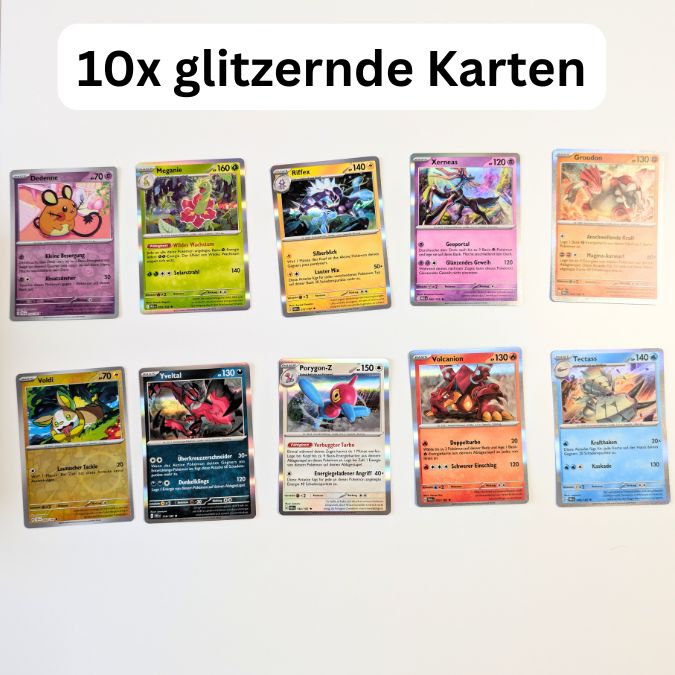 Pokemon glitzernde Karten (10 Karten)