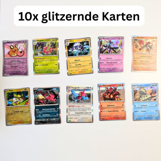 Pokemon glitzernde Karten (10 Karten)