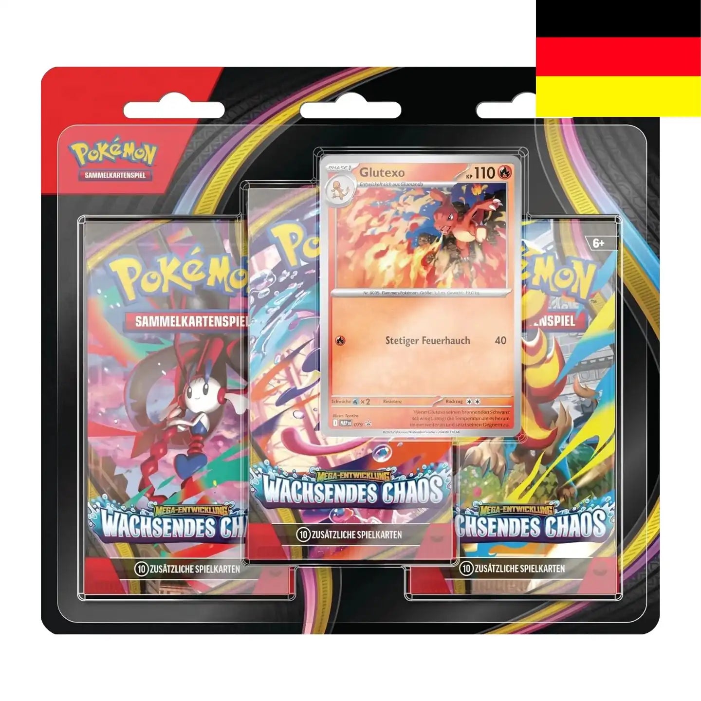 Pokemon: Wachsendes Chaos - 3 Pack Blister