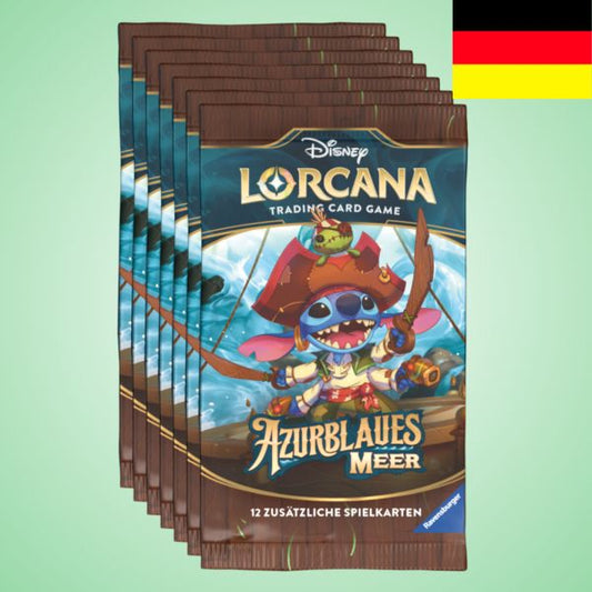 Disney Lorcana: Azurblaues Meer - 6x Booster Pack Bundle