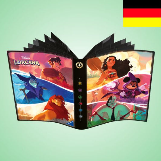 Disney Lorcana: Micky, Vaiana, Cruella De Vi 9-Fächer Sammelalbum