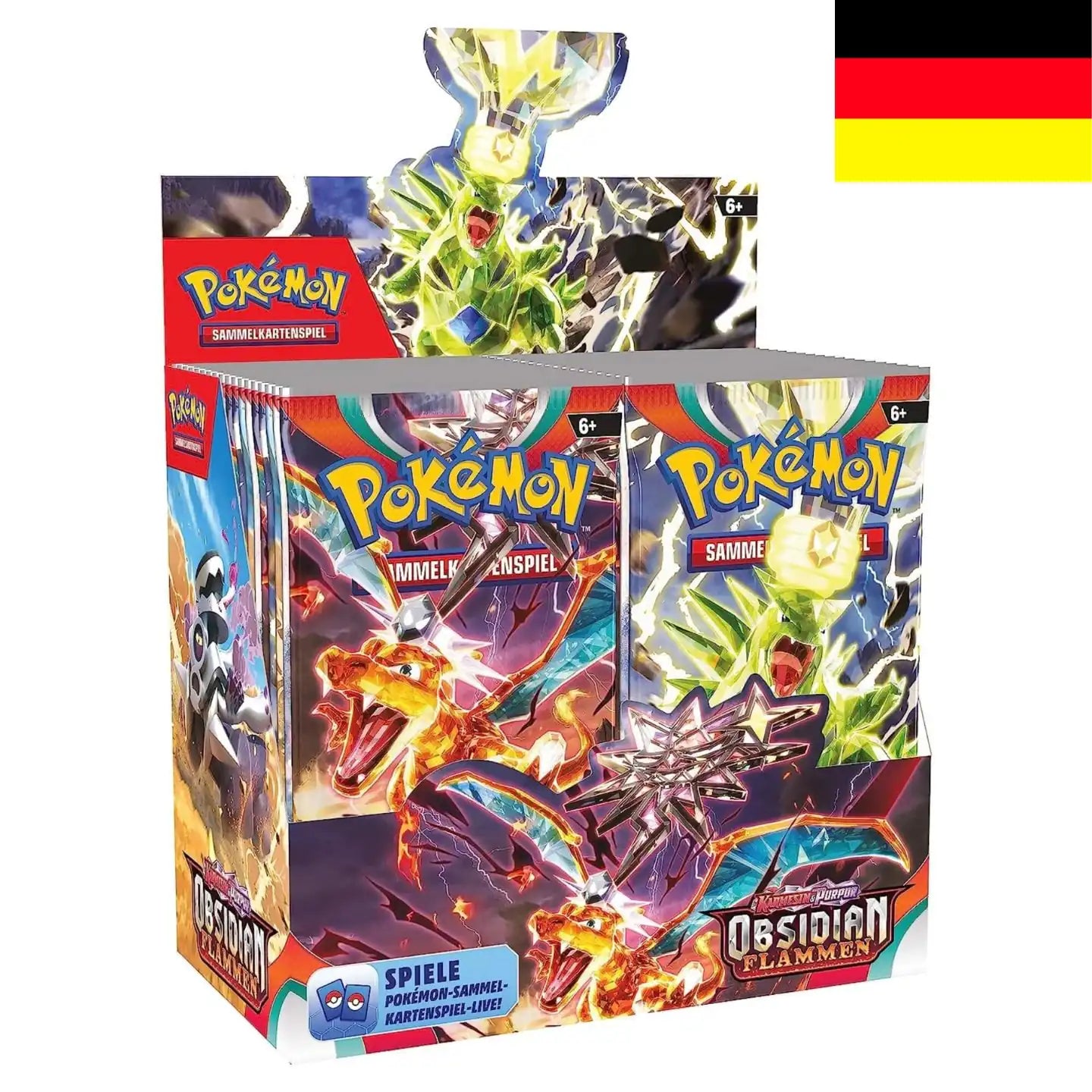 Pokemon: Karmesin Purpur Obisidianflammen - Booster Display