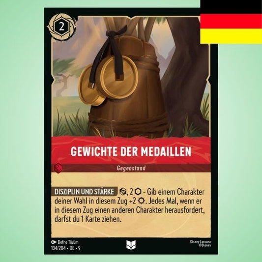 Gewichte der Medaillen