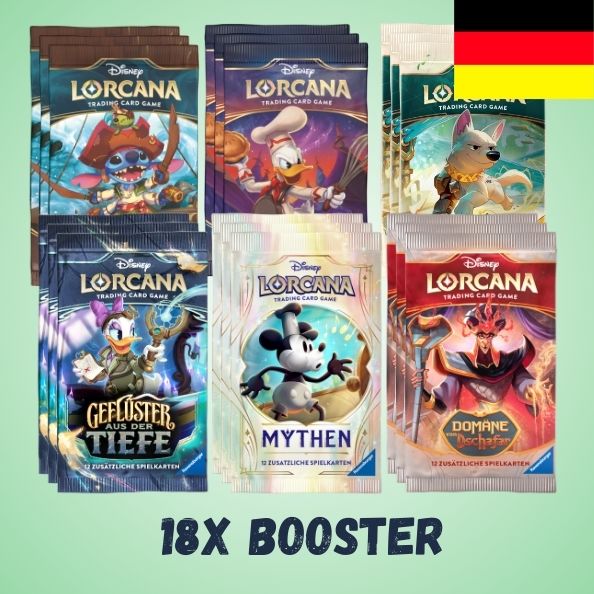 Lorcana Mega Bundle - 18x Booster Pack Bundle