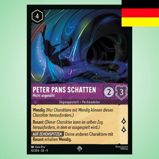 Peter Pans Schatten - Nicht angenäht