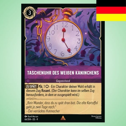 Taschenuhr des weißen Kaninchens