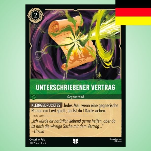 Unterschriebener Vertrag