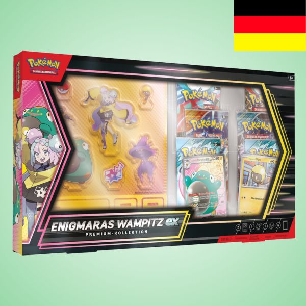 [Vorbestellung 11.04.25] Pokemon Enigmaras Wampitz-Ex Premium Kollektion