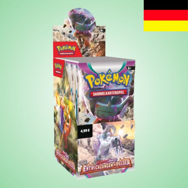 Pokemon: Entwicklungen in Paldea - 18er Booster Display