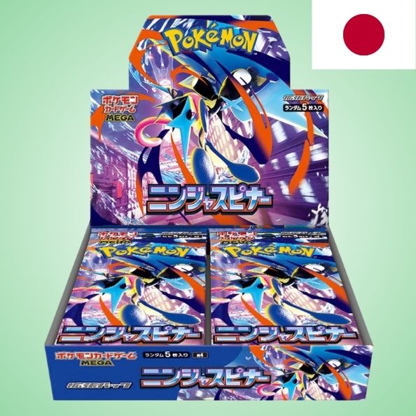 Pokémon Ninja Spinner Japan Display OVP