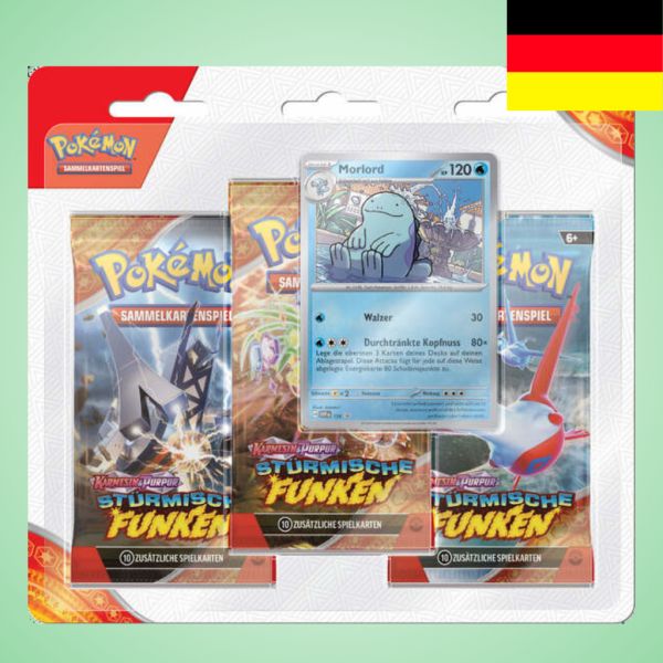 Pokemon: Stürmische Funken- 3 Pack Blister