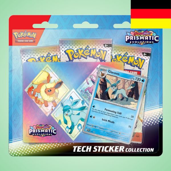 [Vorbestellung 17.01.25] Pokemon: Prismatische Entwicklungen - Tech Sticker Kollektion