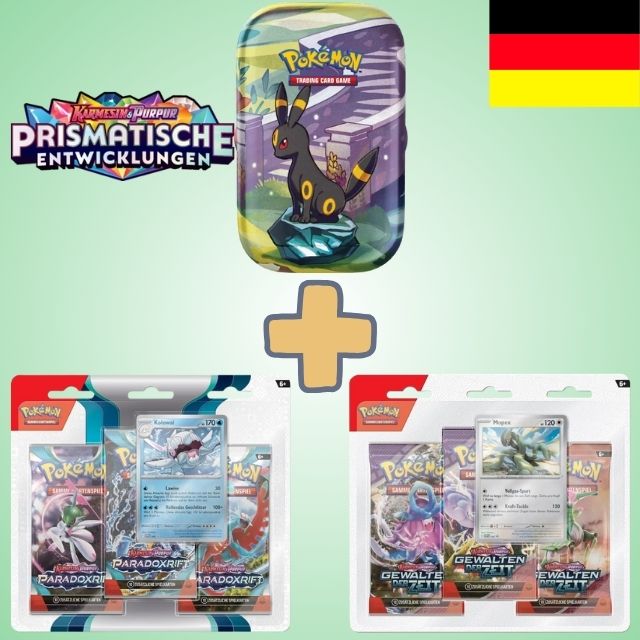 Pokemon: Prismatische Entwicklungen Mini BLISTER Bundle (zufälliges Motiv)