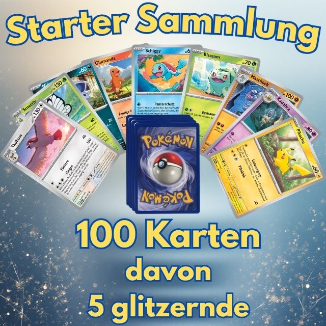 Starter Sammlung (100 Pokémon Karten)
