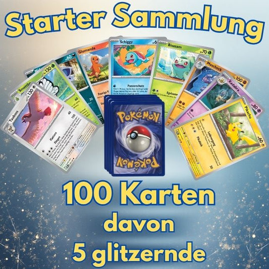 Starter Sammlung (100 Pokémon Karten)