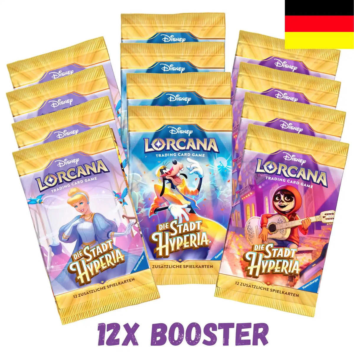 [Vorbestellung 23.10.26] Die Stadt Hyperia - Halbes Display - 12x Booster Pack Bundle