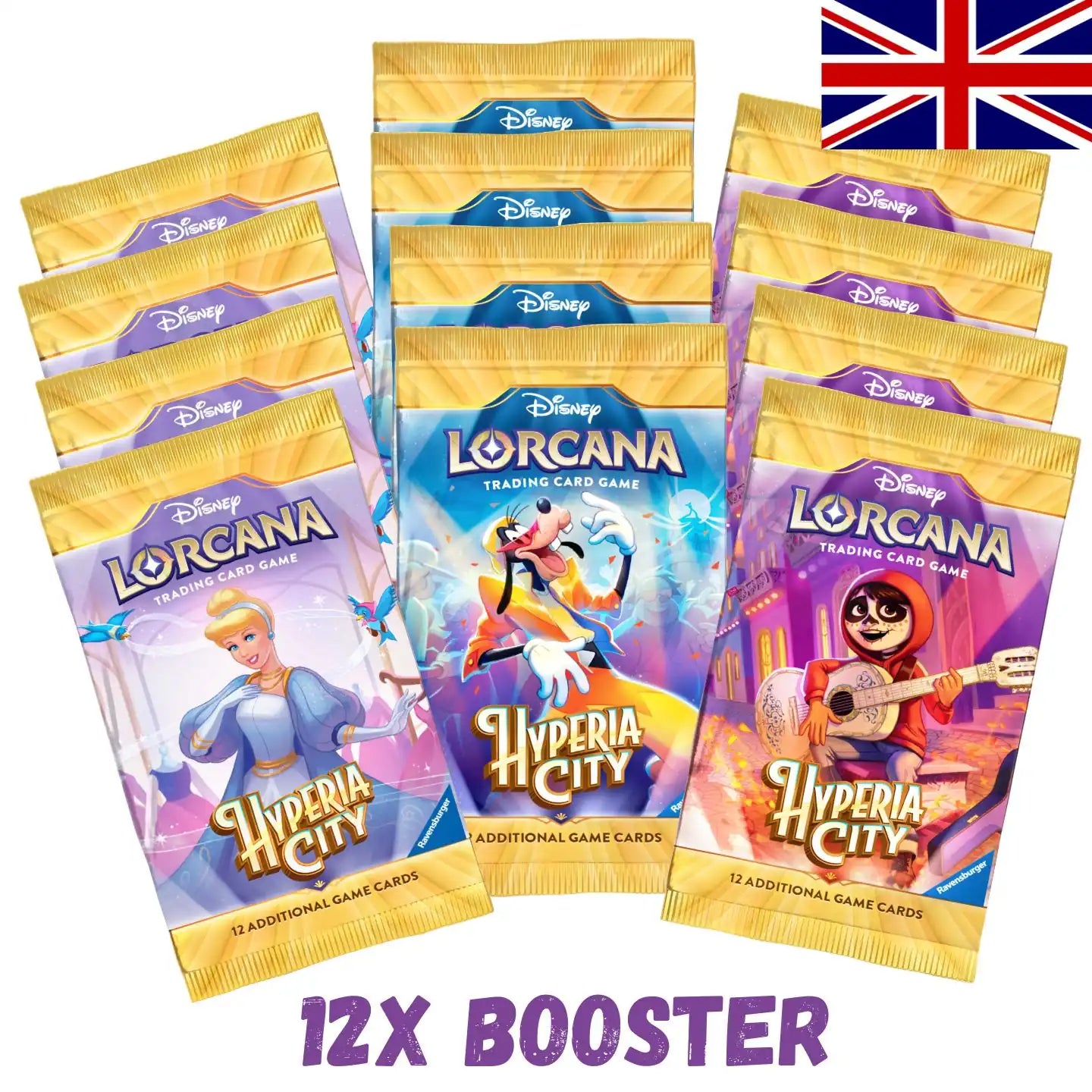 [Vorbestellung 23.10.26] Hyperia City - Halbes Display - 12x Booster Pack Bundle
